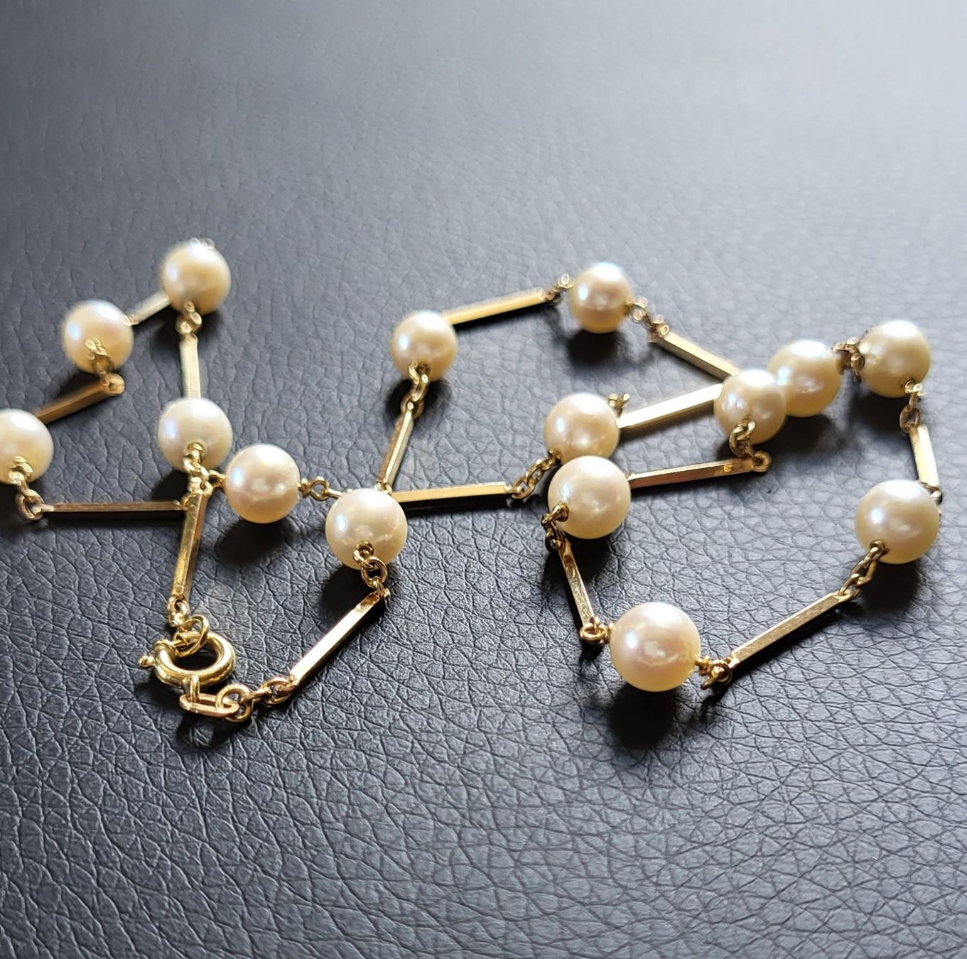 Catenine: Gold 750 Kette Mit Perlen 18 Karat – Usato da Wald ZH venduto da Dasilver 6