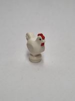 LEGO 95342pb01 White Chicken with Black Eyes, Red Comb