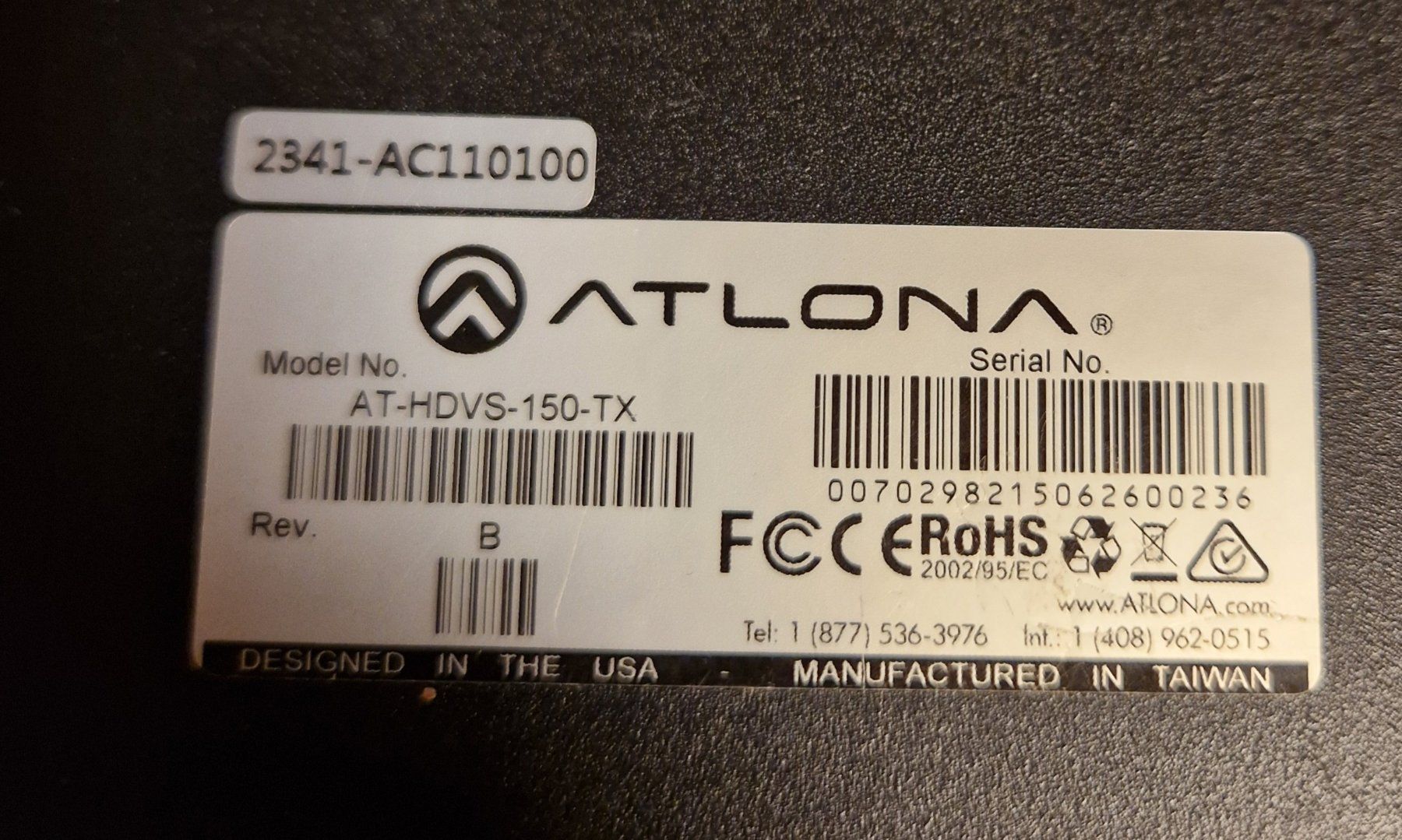 Elektronikbauteile: Atlona AT-HDVS-150-TX  --  TOP --  Switch Box – Gebraucht aus Bennau von Sven-369 2