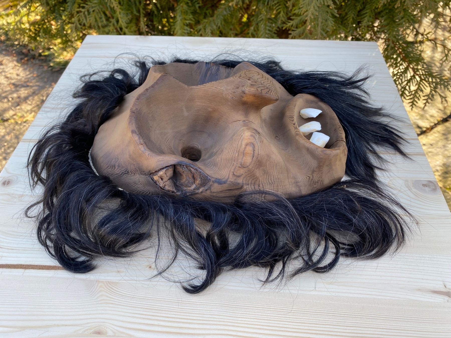 Altro in Antiquarato & Arte: sehr schöne alte Walliser Holzmaske – Usato da Feldbach venduto da Olive1 2