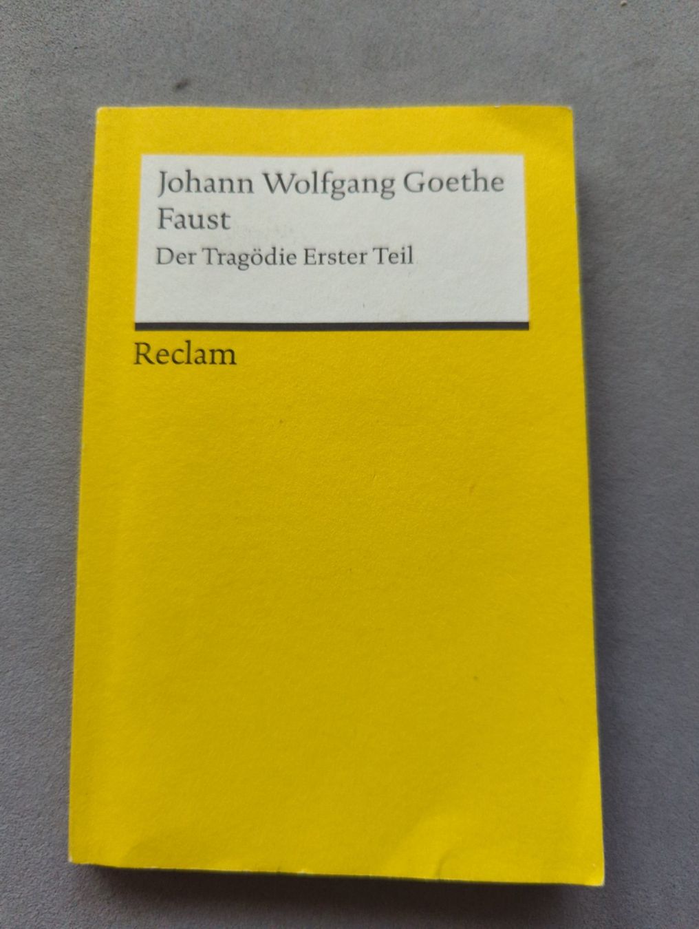 Libri: Faust - Der Tragödie Erster Teil – Nuovo (secondo la descrizione) da Dierikon venduto da Jolie