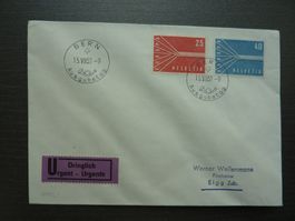 1957  FDC (Dringlich)  Europa  Fr. 5.-- SBK / Fr. 110.--