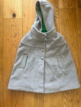 Christian Dior Cape, grau, Wolle, Grösse 4 - Top Herbst!