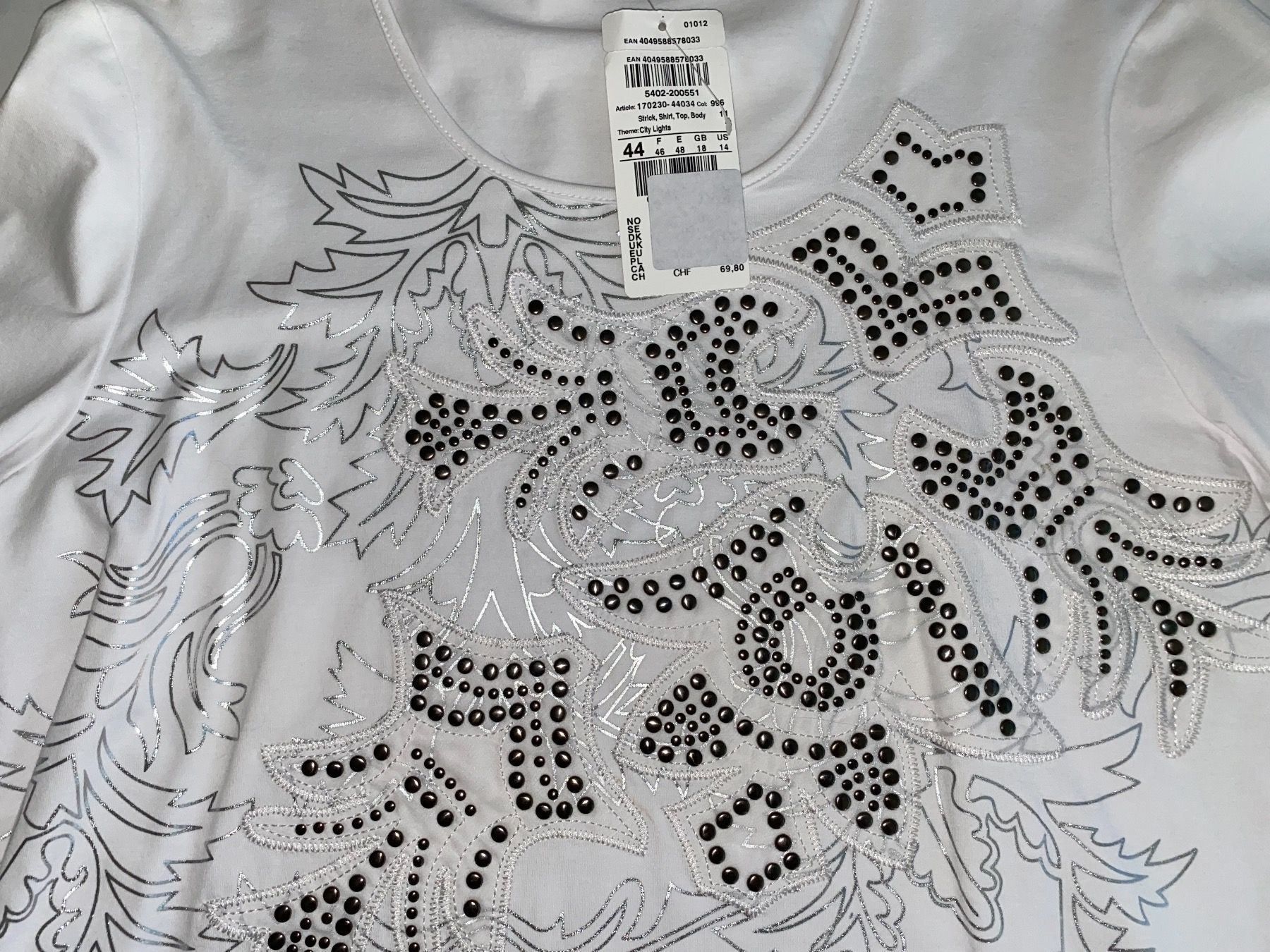 Gerry Weber Maglioni & Felpe: Gerry Weber Pullover Pulli Sweatshirt Shirt Nieten 44 – Nuovo (secondo la descrizione) da Suhr venduto da OhLola 7
