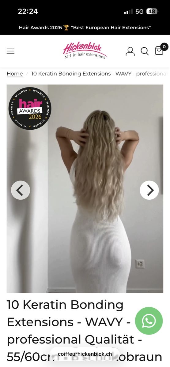 Perücken: Keratin Bonding Haar Extensions - WAVY – Neu und originalverpackt aus Lostorf von Venice16 4