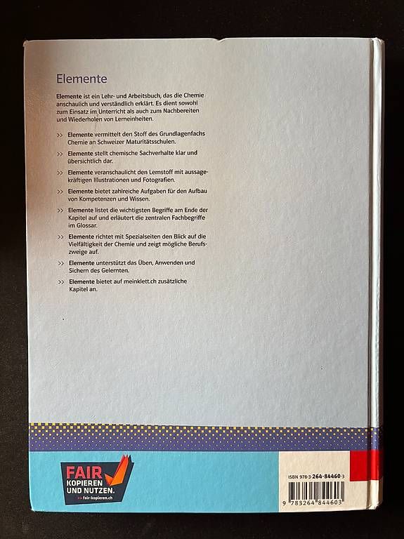 Libri: Elemente Grundlagen der Chemie – Usato da Frutigen venduto da lauura04 1