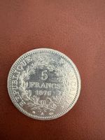 Pièce 5 Francs 1876 Argent République Française état d'usage