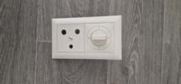 Drehschalter / Stufenschalter mit Abdeckung und Rahmen