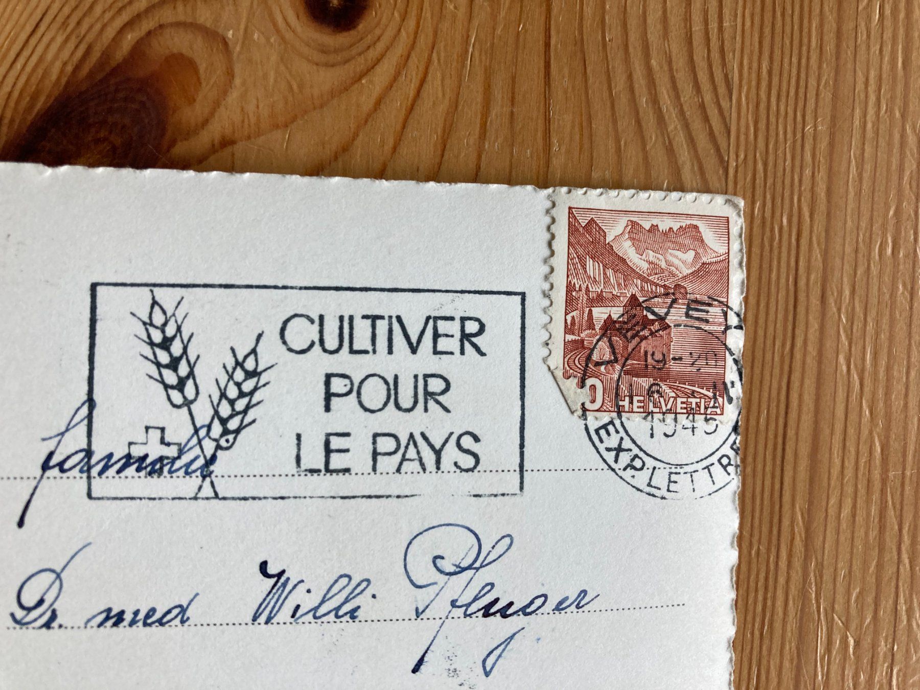 Cartoline postali: Territet - Montreux - AK 1945 – Usato da Oberuzwil venduto da Henri09 1