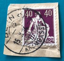 HELVETIA MIT SCHWERT BRIEFMARKEN VOLLGESTEMPELT