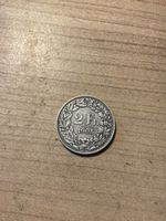 2 Schweizer Franken Silber Münze Jahrgang 1905