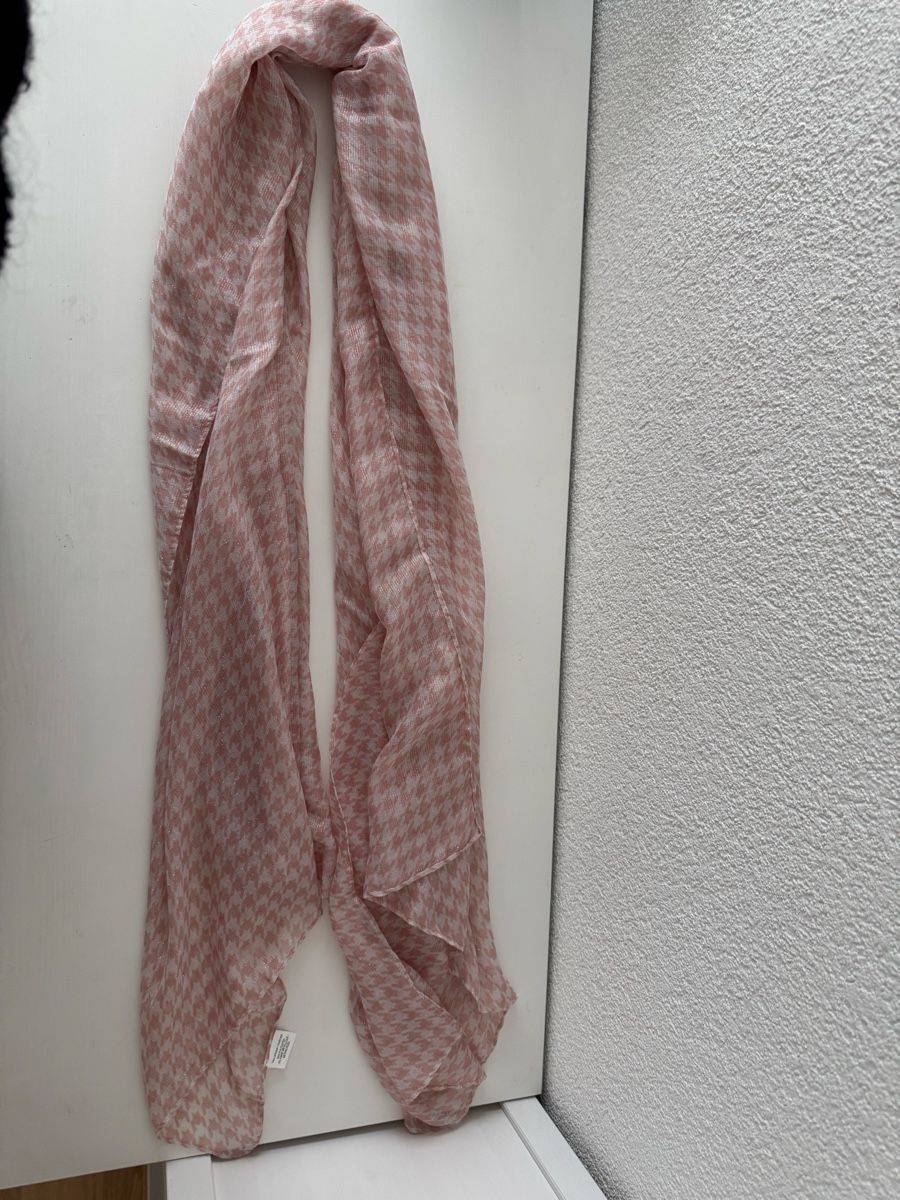 Foulard & Sciarpe: Schal mit Hahnentrittmuster, Rosa-Weiss – Nuovo (secondo la descrizione) da Sulgen venduto da a_fonsi 2