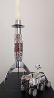 Vintage Rocket candleholder / Kerzenständer 24cm h