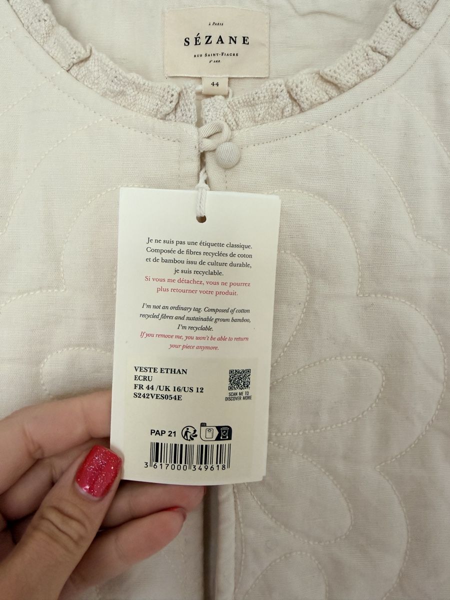 Sezane Gilet & Giacche senza maniche: Gilet Sézane NEUF – Nuovo e nell'imballaggio originale da Villars-le-Grand venduto da Eva_1986 3
