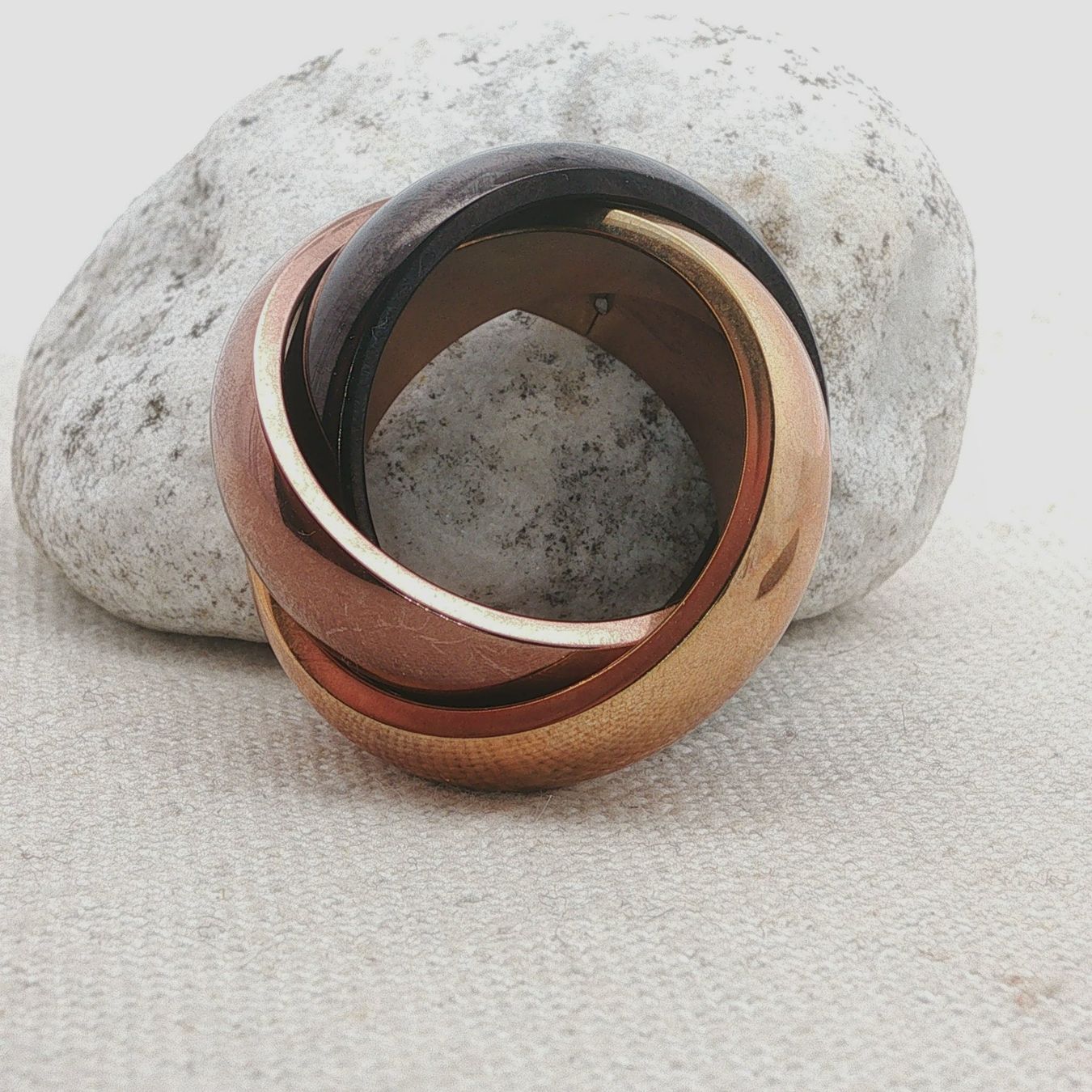 Olga Ribler Anelli: Edelstahl Trinity Ring by Olga Ribler Ringgrösse 62 – Nuovo (secondo la descrizione) da Luzern venduto da Schmuckoutlet 5