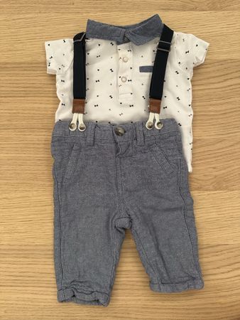 Baby Hose und Shirt mit Hosenträger Grösse 62