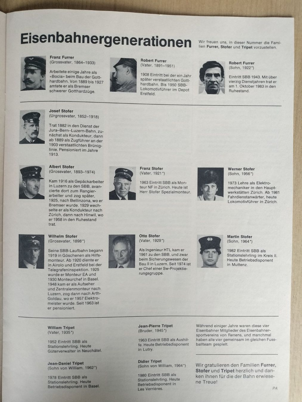 Riviste & Magazine: SBB CFF FFS Nachrichtenblatt von 1984 – Usato da Schwanden Sigrisw venduto da pho_2mc9 5