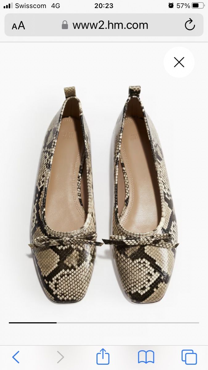 H&M Scarpe da donna: H&M Schlangenprint Ballerinas 39 – Nuovo (secondo la descrizione) da Wettingen venduto da ABBA-Retro 1