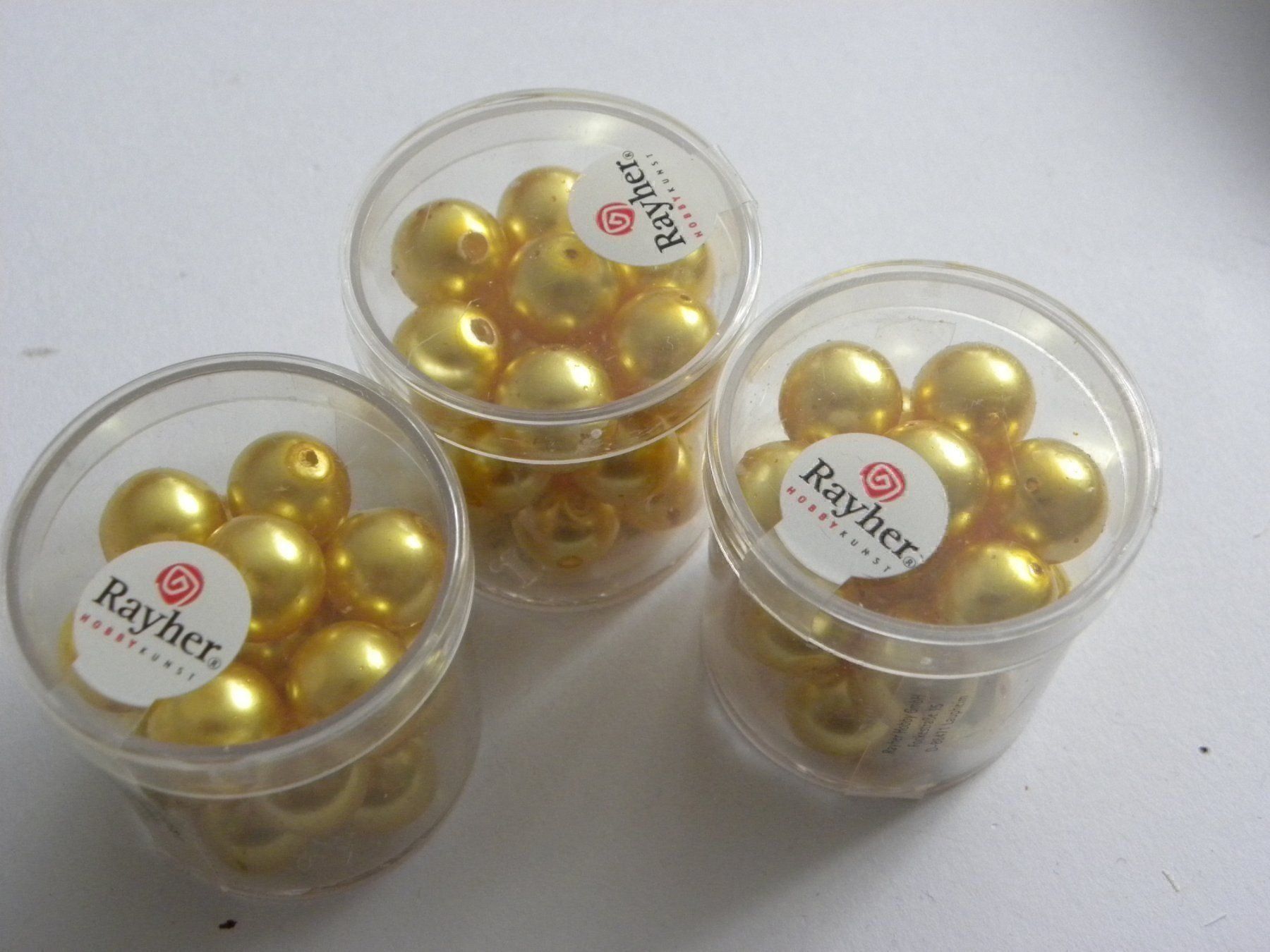 Perle (finte): Wachsperlen gold 12mm, 63St. – Nuovo e nell'imballaggio originale da Walterswil SO venduto da Jerry_maus 1