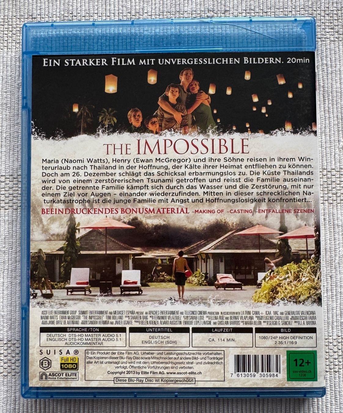 Tutti i DVDs: The Impossible [Blu-ray] – Usato da Arbon venduto da drs64 1