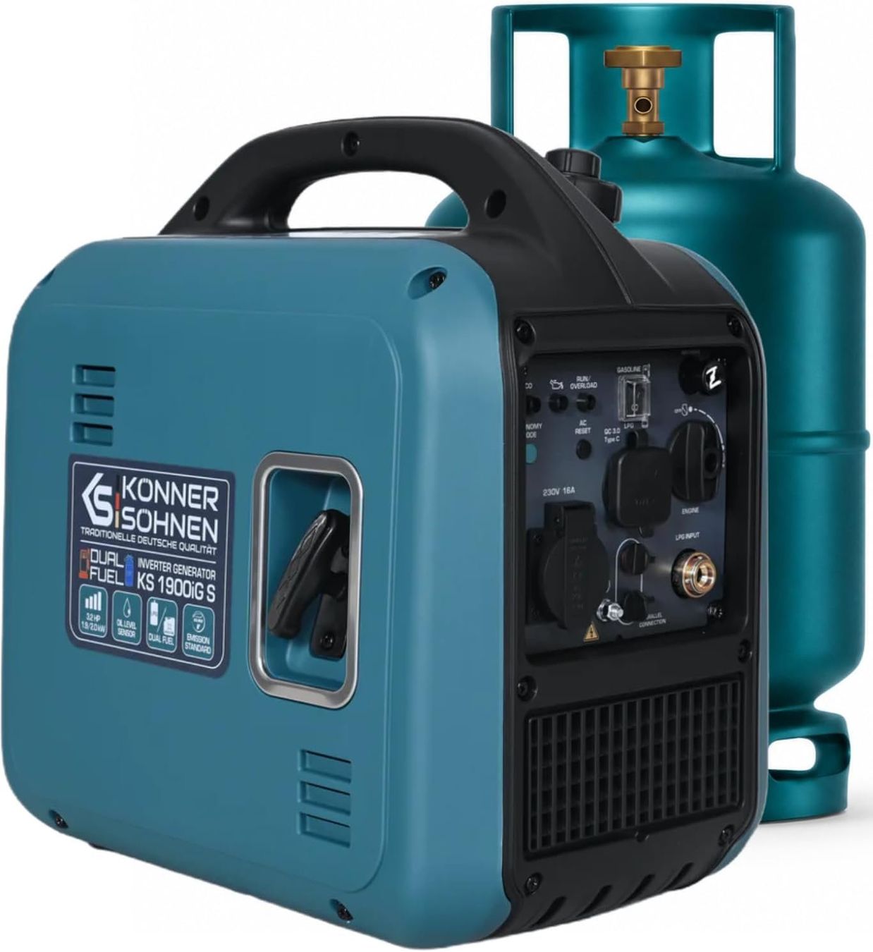 Generatori di corrente: Inverter Stromerzeuger KS 1900iG S 2000W Dual Notfall Strom – Nuovo e nell'imballaggio originale da Hundwil venduto da pak_7zvn