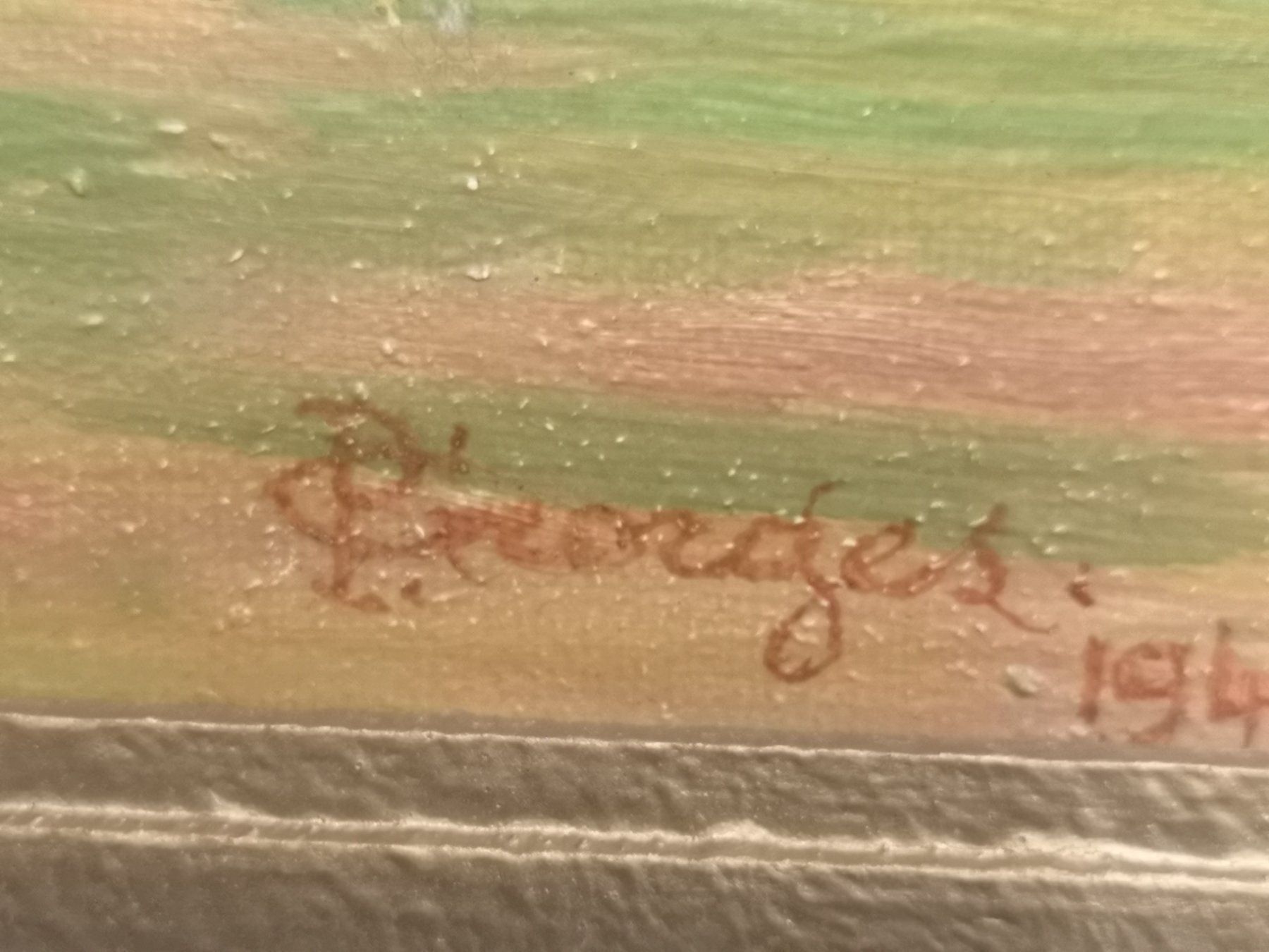 Gemälde: HUILE SUR PANNEAU SIGNÉE ET DATÉE 1940 – Gebraucht aus Genève von Qanil77 3