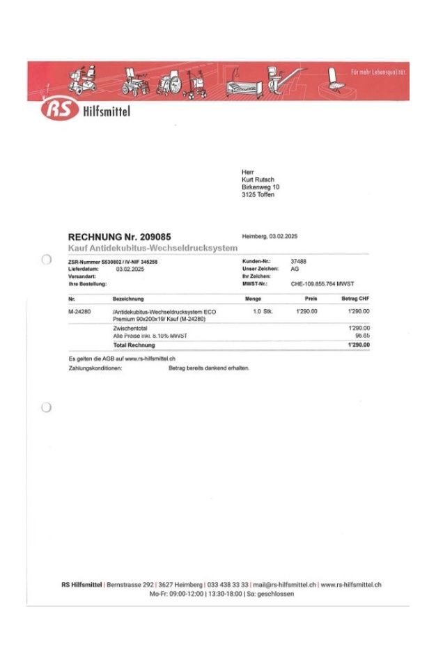 Matratzen: Antidekubitus-Wechseldrucksystem Matratze – Gebraucht aus Bern von daniela.rutsch 1