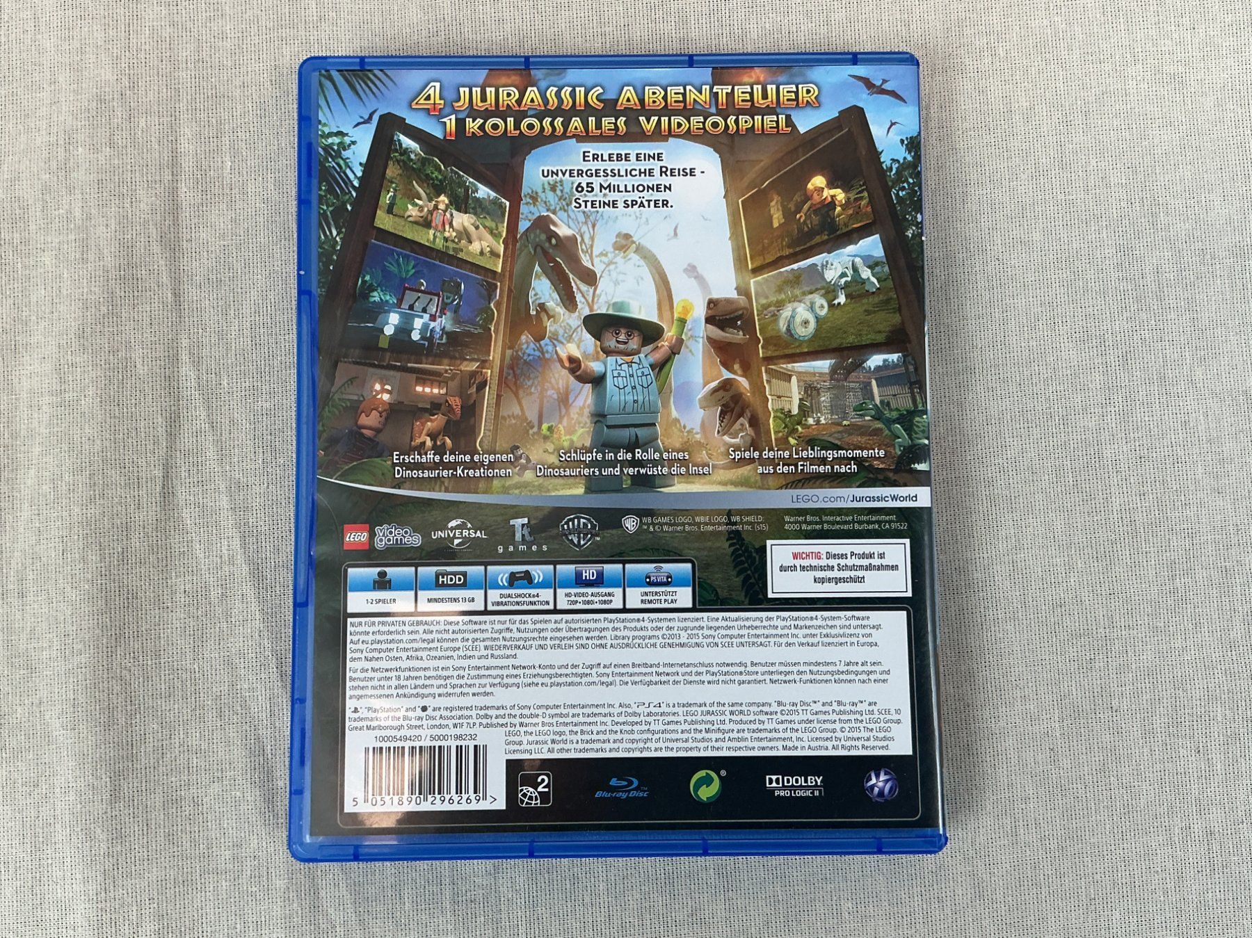Lego Giochi: PLAYSTATION 4 GAME "LEGO: Jurassic World" – Usato da Richterswil venduto da Restwert_Richterswil 1