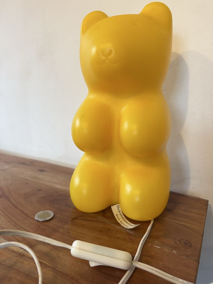 Lampade: Vintage Gummi Bear - Haribo bear - Candy Bear - Lamp Yellow – Usato da Morges venduto da SevArt 6