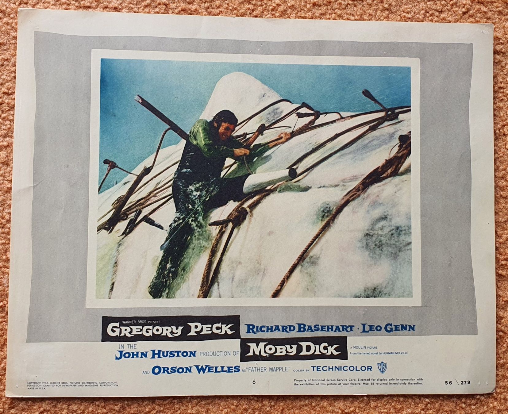 Poster & Bilder: Original Moby Dick 1956 Lobby-Card – Gebraucht aus Feldbach von gardenmagic