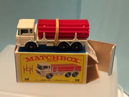 Matchbox Lesney Nr. 58 DAF Girder Truck weiss in OVP