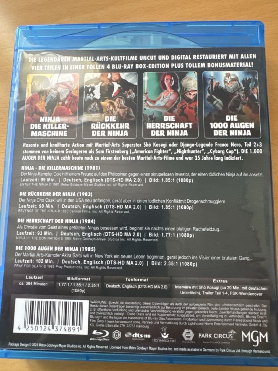 Tutti i DVDs: Ninja 1-4 – Nuovo (secondo la descrizione) da Brunnadern venduto da Nanuk60 1
