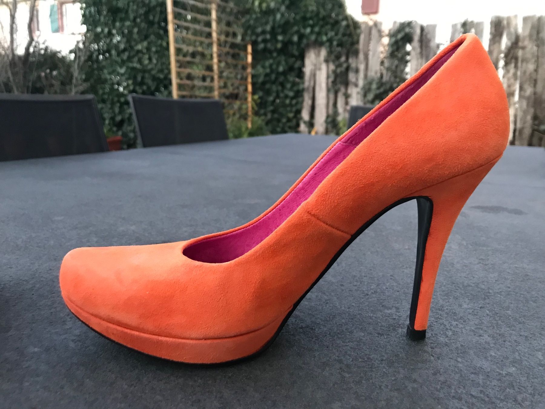 Damenschuhe: Buffalo Wildleder High Heels Grösse 40 orange – Gebraucht aus Basel von jetzt-wird-gemistet 5