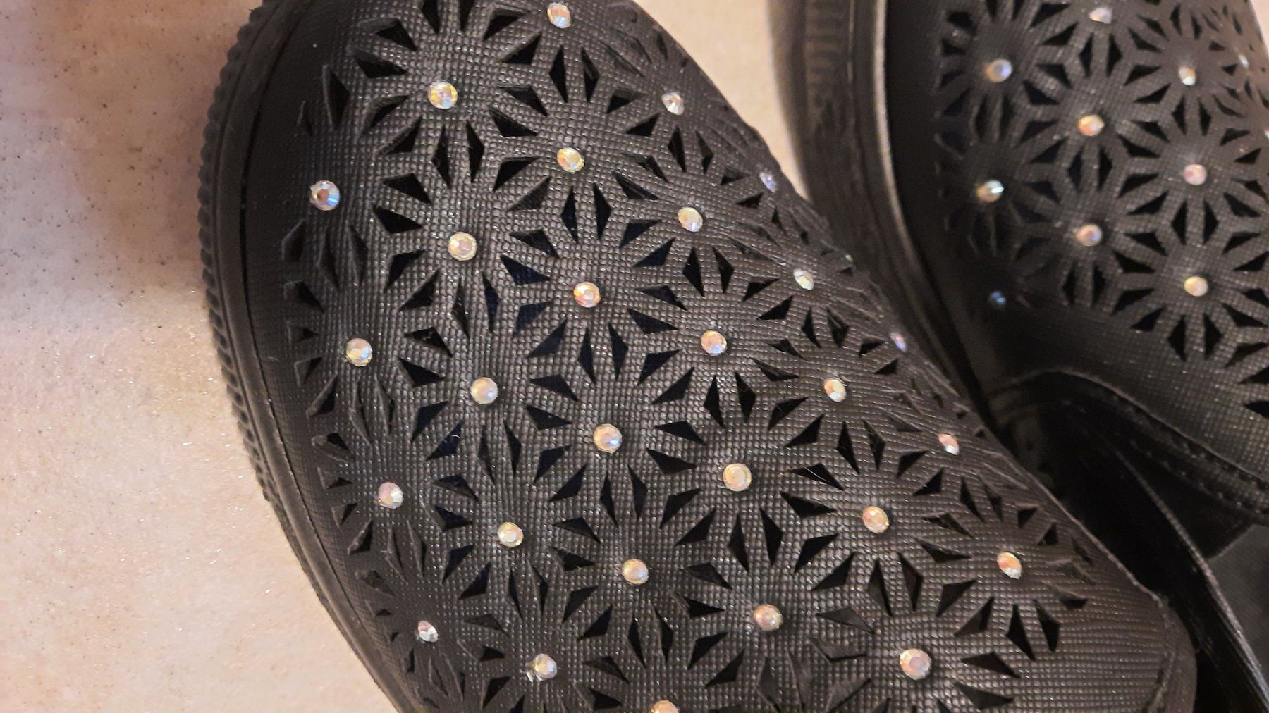 Scarpe da donna: Schuhe, festlich, mit Steinchen, Grösse 38 – Nuovo (secondo la descrizione) da zufikon venduto da braemestaender01 2