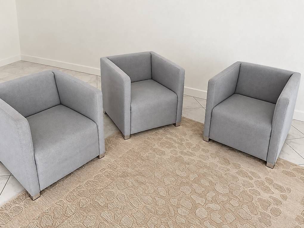 Micasa Poltrone: 3 Micasa Sessel hellgrau / einzeln oder Set / Top Zustand – Usato da Weiningen ZH venduto da MelVintage 2