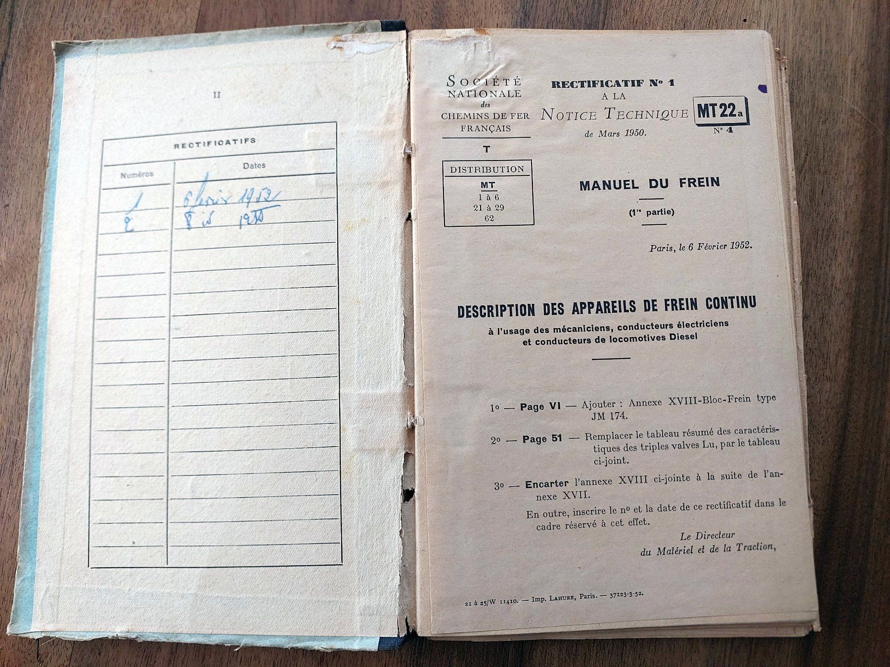 Libri: SNCF Reglement Bremssysteme - 1950 – Usato da Schönenwerd venduto da Steidi 1