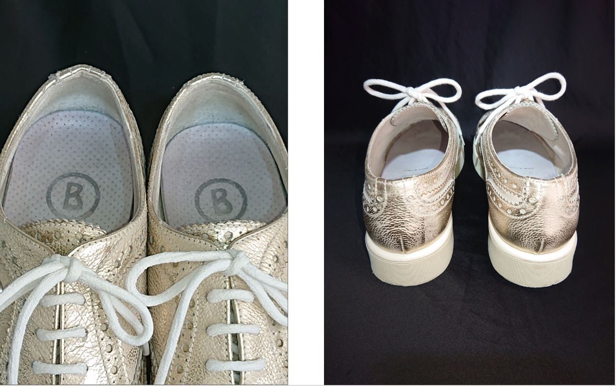 Bogner Scarpe da donna: Halbschuhe / Schnürer - BOGNER - 37 - Leder - gold/beige – Usato da Thusis venduto da drd_zy9w 2