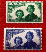 2XNeuseeland Briefmarken mit Ungestempel