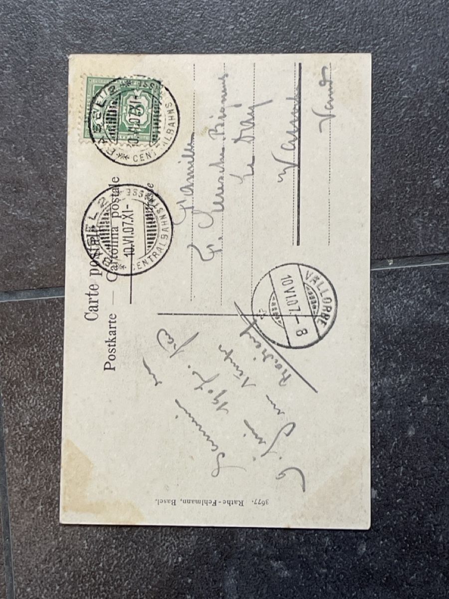 Ansichtskarten: Ansichtskarte Basel Münster 1907 – Gebraucht aus Strengelbach von Aschatan5 1