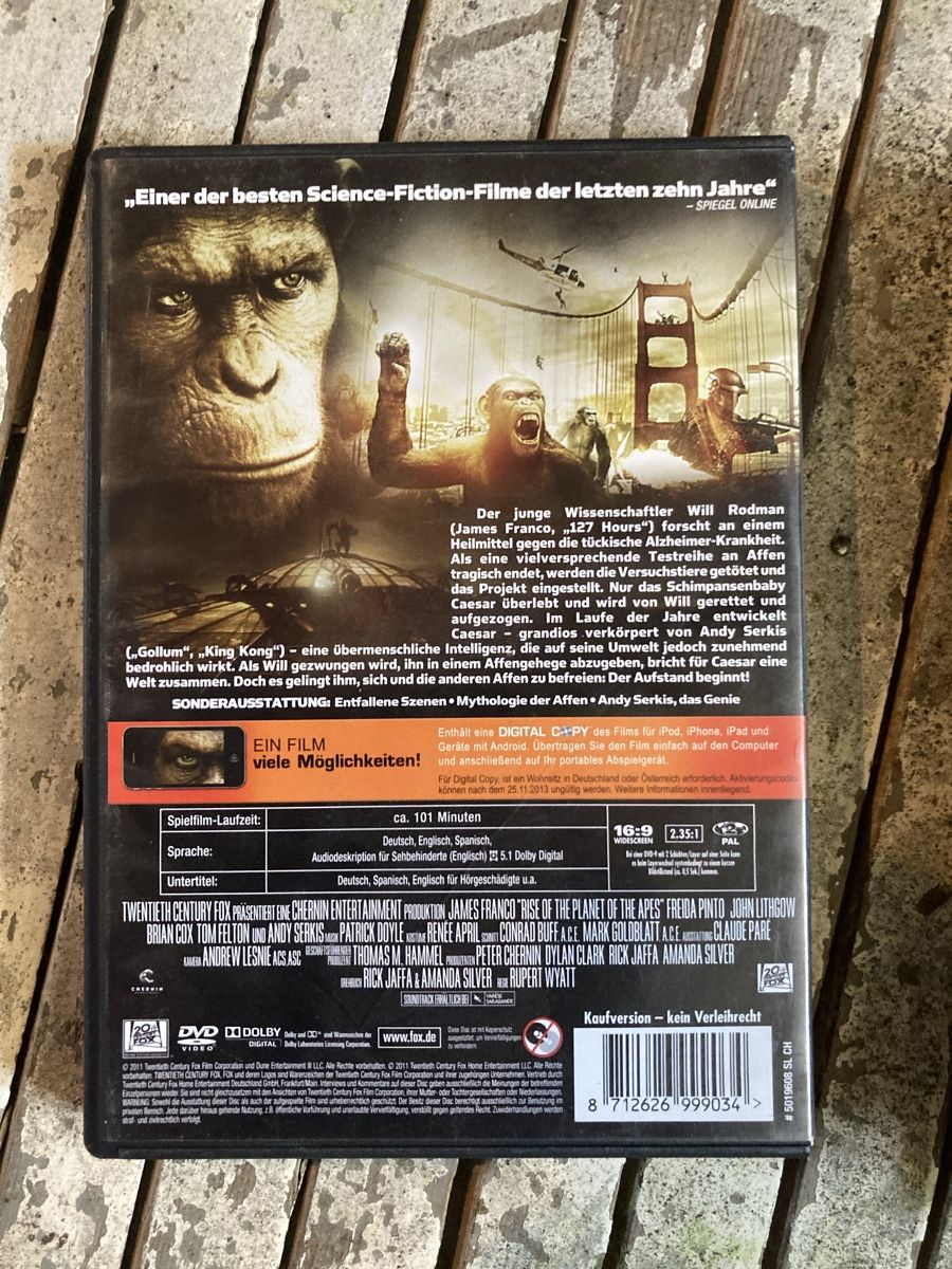 Alle DVDs: DVD Planet der Affen – Gebraucht aus Aarwangen von to-hirschi 2