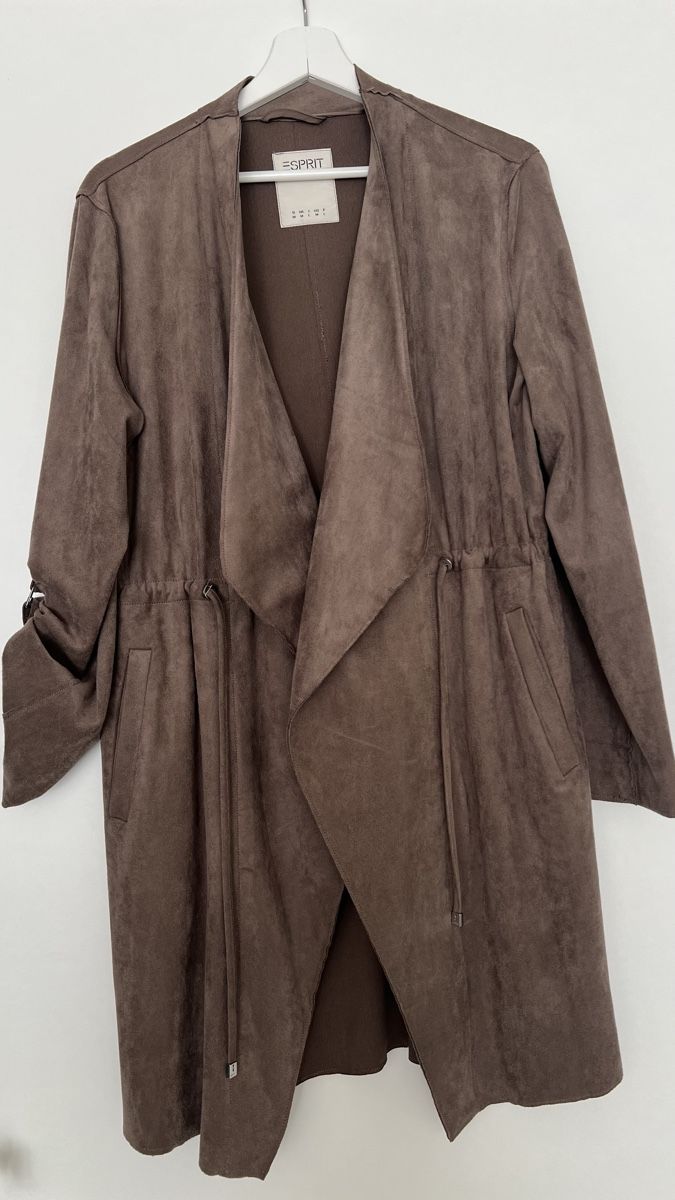 Esprit Cappotti: Esprit Mantel im Wildlederlook – Nuovo (secondo la descrizione) da Güttingen venduto da Annuschka17 1