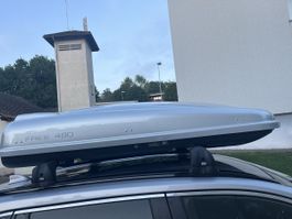Dachträger, 480L, Doppelöffnung, Silber, Schnellbefestigung