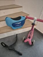 Micro Maxi Scooter rosa, mit verschiedenen Sitzpositionen