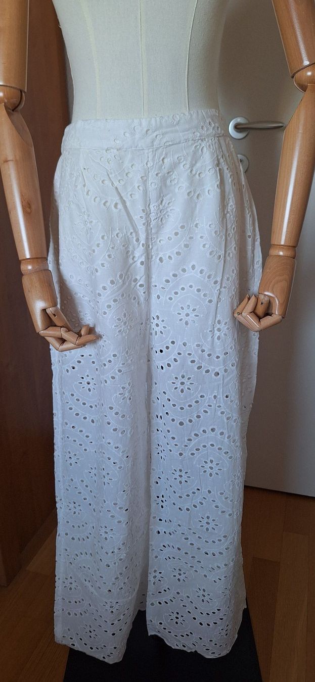 Etam Pantaloni: pantalon d'été ajouré écru – Nuovo e nell'imballaggio originale da Lussery-Villars venduto da pousinete02 1