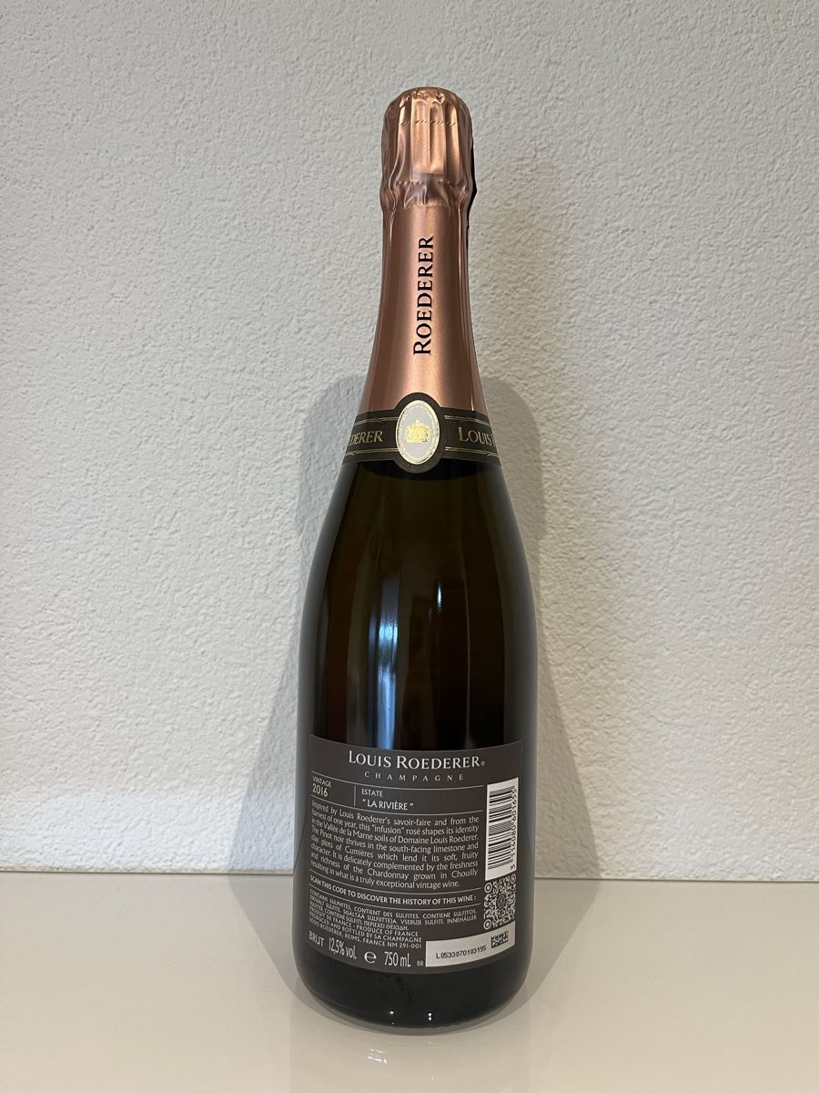 Louis Roederer Vino: Louis Roederer Rosé Millésime Brut 2016, 75cl – Nuovo e nell'imballaggio originale da Liestal venduto da Rockthat 1