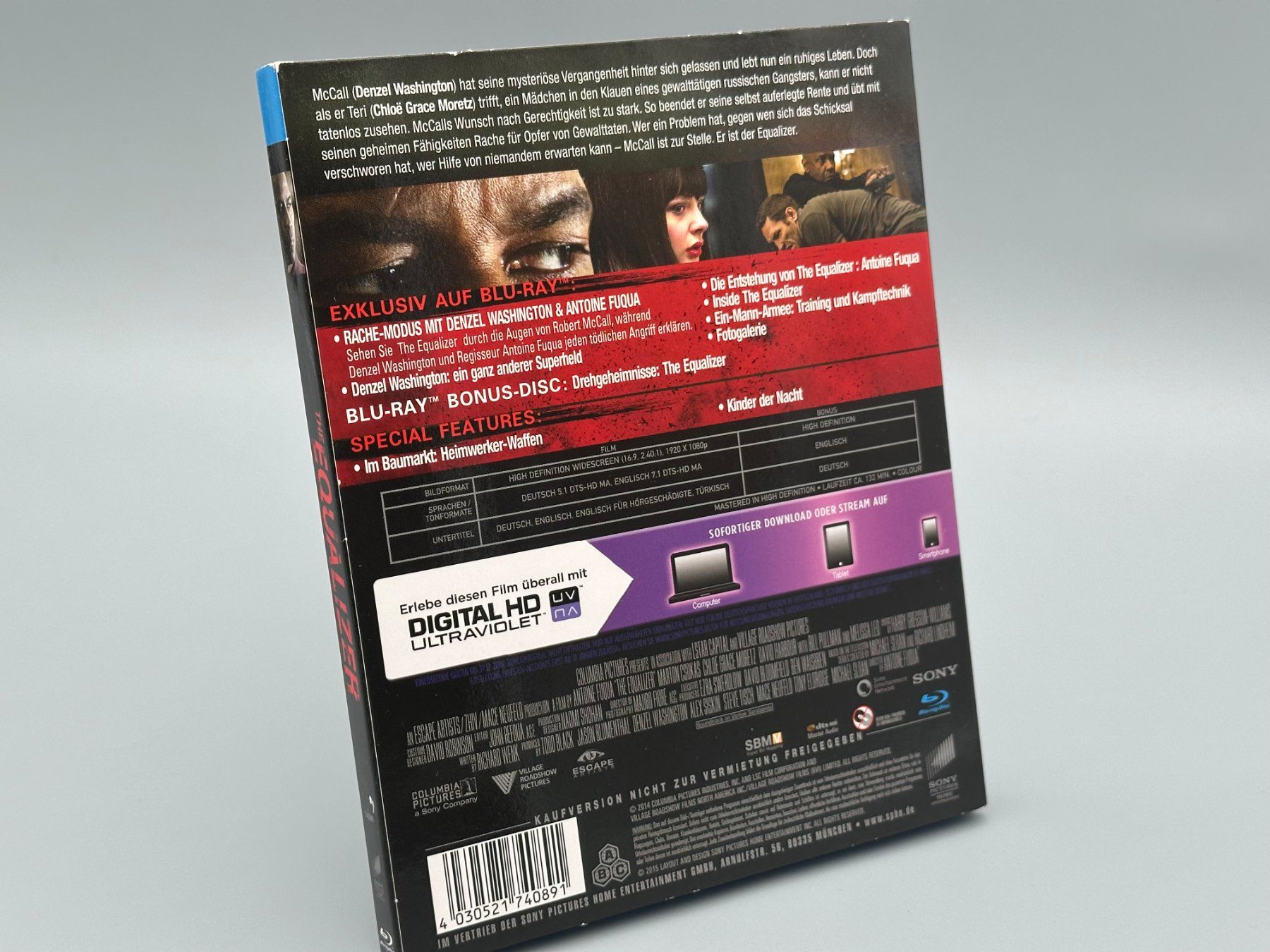 Alle DVDs: The Equalizer | 2-Disc Blu-ray | Denzel Washington – Neu und originalverpackt aus Schlieren von selected_goods 1