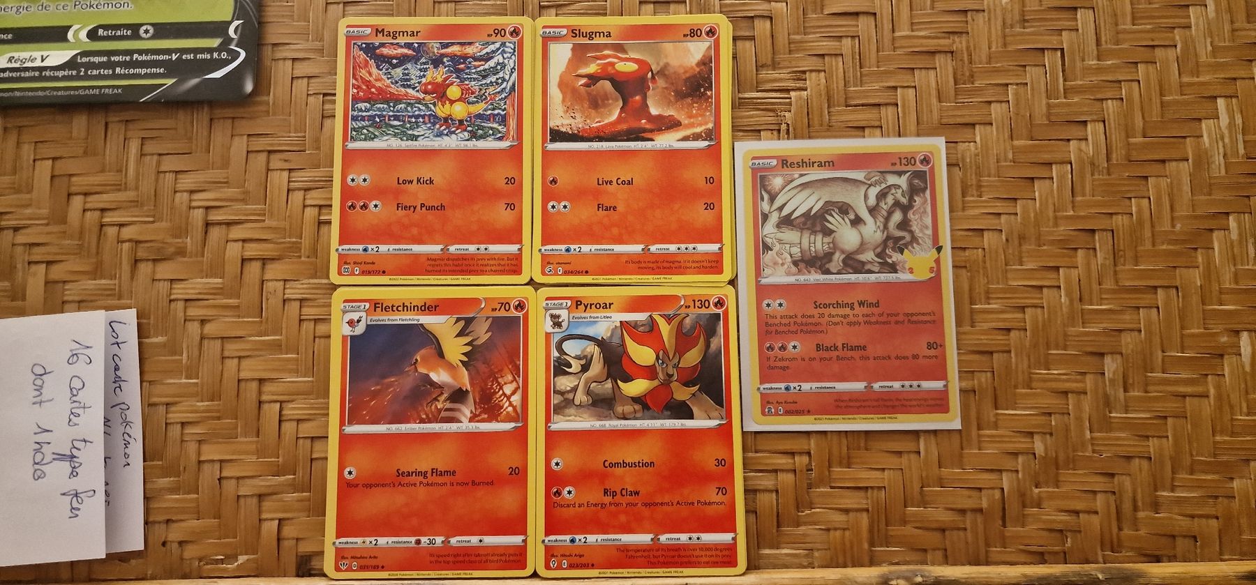 Pokémon Carte collezionabili: carte pokemon type feu x18 – Nuovo (secondo la descrizione) da Ménières venduto da Paprikaz34