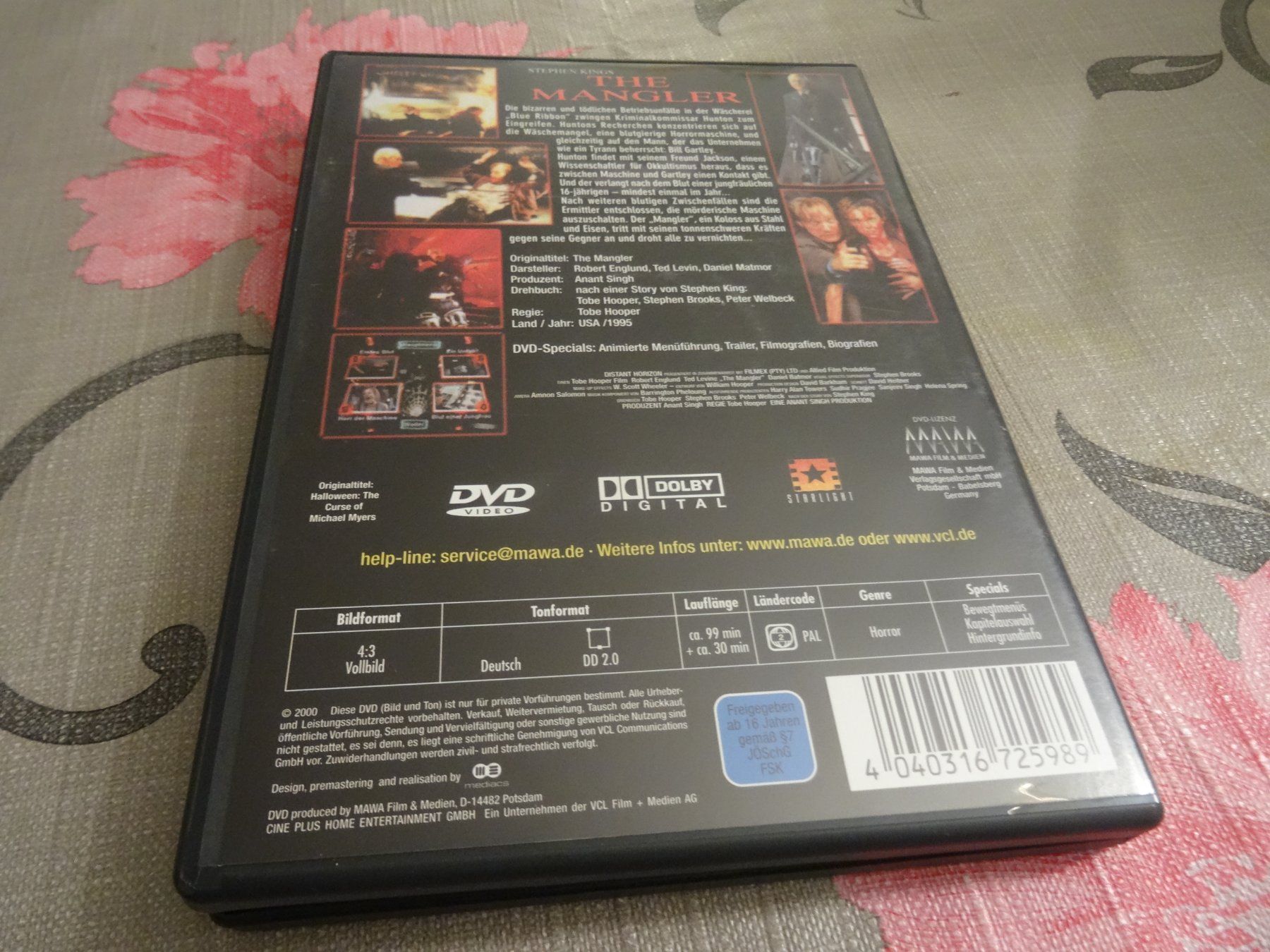 Tutti i DVDs: The Mangler DVD - Stephen King Horror – Usato da Olten venduto da Disc-Verkauf 2