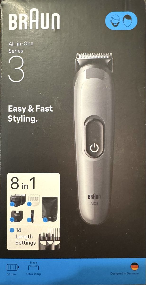 Braun Rasierapparate & Rasierklingen: Braun all-in-one Serie 3, easy & fast Styling  – Neu und originalverpackt aus Basel von maulwurf012