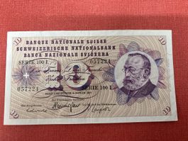 Schweizer 10-Franken-Note von 1977 – Rarität  TOP